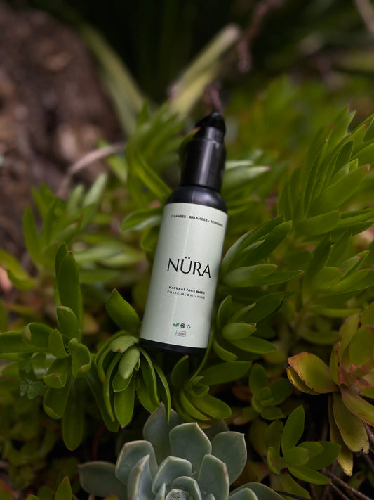Nüra Natural Face Wash – Charcoal & Vitamin E (100ml)